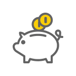 Icono ahorro garantizado